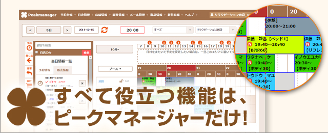 すべて役立つ機能はピークマネージャーだけ!